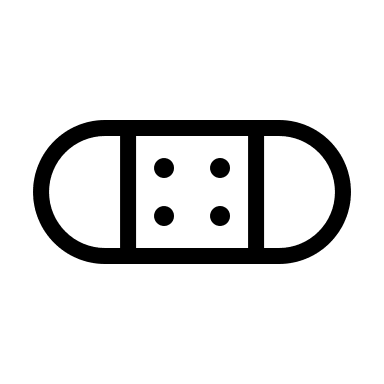 Bandage Medical Supply Free Open-Source SVG Icon (Circum Icons)