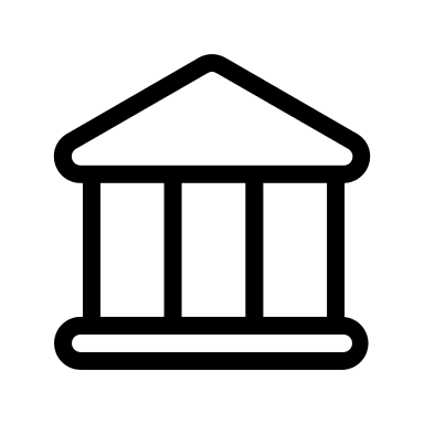 Bank Building Free Open-Source SVG Icon (Circum Icons)