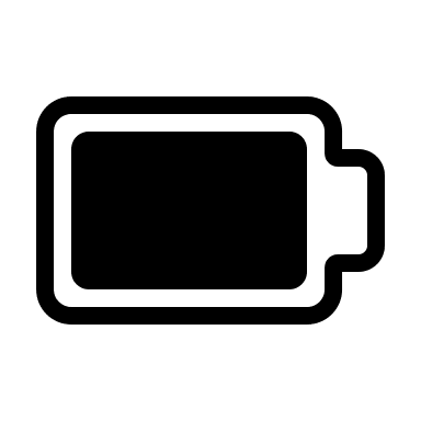 Full Battery Status Indicator Free Open-Source SVG Icon (Circum Icons)