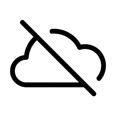 Cloud Off (Circum) Free Open-Source SVG Icon (Circum Icons)