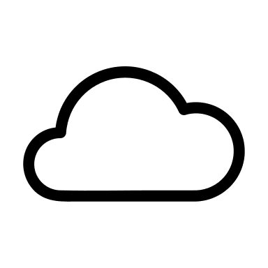 Cloud with Sun (Circum Icons) Free Open-Source SVG Icon (Circum Icons)