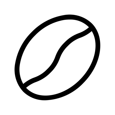 Coffee Bean Free Open-Source SVG Icon (Circum Icons)