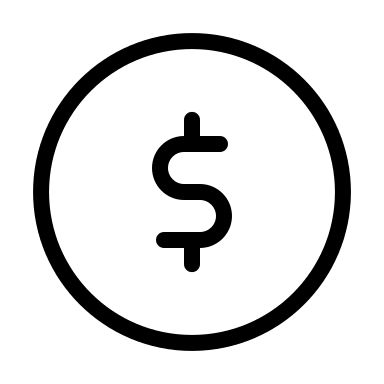 Dollar Sign Free Open-Source SVG Icon (Circum Icons)