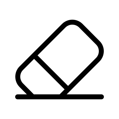 Eraser Tool Free Open-Source SVG Icon (Circum Icons)