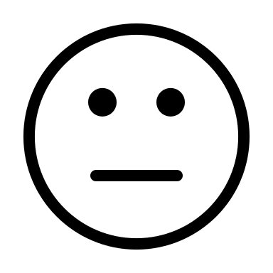 Meh Face Emoji Free Open-Source SVG Icon (Circum Icons)