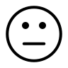 Meh Face Emoji Free Open-Source SVG Icon