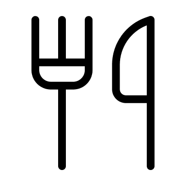 Fork and Knife (Circum) Free Open-Source SVG Icon (Circum Icons)