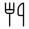 Fork and Knife (Circum) Free Open-Source SVG Icon