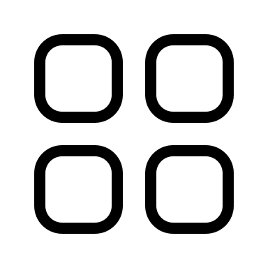 Grid Layout 4x1 (Circum Icons) Free Open-Source SVG Icon (Circum Icons)