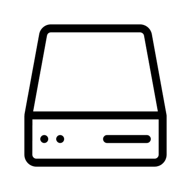 Hard Drive Storage Device Free Open-Source SVG Icon (Circum Icons)