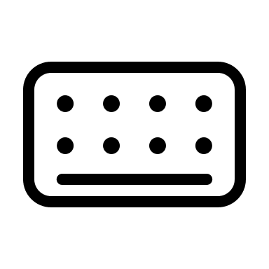 Keyboard Input Device Free Open-Source SVG Icon (Circum Icons)