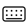 Keyboard Input Device Free Open-Source SVG Icon