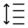 Line Height Adjustment Free Open-Source SVG Icon