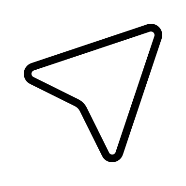 Location Arrow Directional Pointer Free Open-Source SVG Icon (Circum Icons)