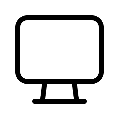 Computer Monitor Display Free Open-Source SVG Icon (Circum Icons)