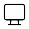 Computer Monitor Display Free Open-Source SVG Icon