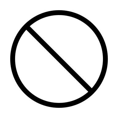 No Waiting Sign Free Open-Source SVG Icon (Circum Icons)