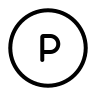 Parking Space (Circum) Free Open-Source SVG Icon