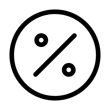 Percentage Symbol Free Open-Source SVG Icon (Circum Icons)