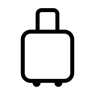 Rolling Suitcase (Circum) Free Open-Source SVG Icon (Circum Icons)