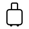 Rolling Suitcase (Circum) Free Open-Source SVG Icon