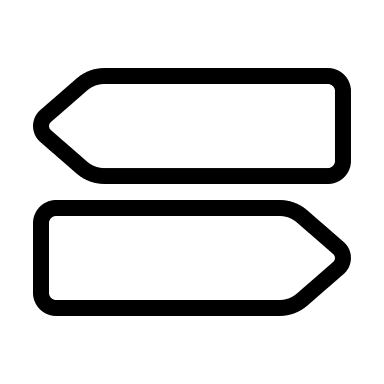 Duo Signpost (Circum Icons) Free Open-Source SVG Icon (Circum Icons)