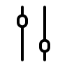 Vertical Slider Control Free Open-Source SVG Icon