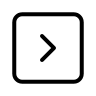 Square Right Chevron Arrow (Circum Icons) Free Open-Source SVG Icon