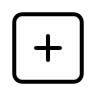 Square Plus Symbol (Circum) Free Open-Source SVG Icon