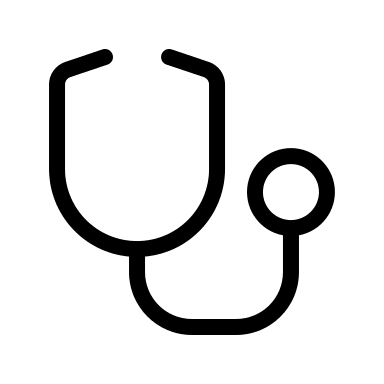 Stethoscope Medical Tool Free Open-Source SVG Icon (Circum Icons)