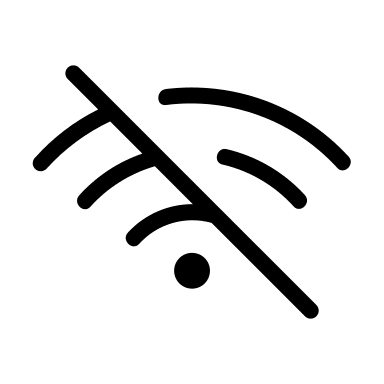 Wi-Fi Disabled (Circum) Free Open-Source SVG Icon (Circum Icons)