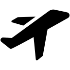 Solid Airplane Design (Clarity) Free Open-Source SVG Icon