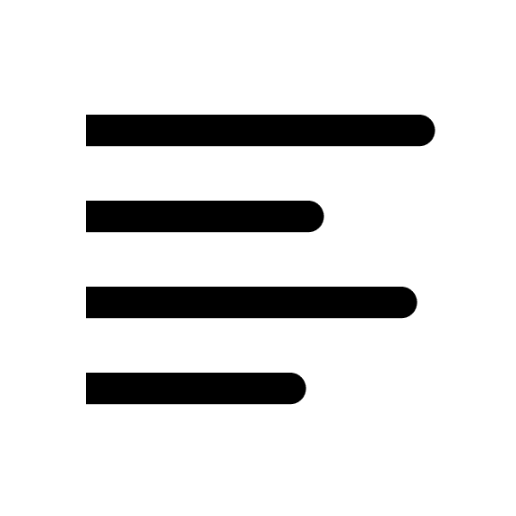 Left Aligned Text Line (Clarity) Free Open-Source SVG Icon (Clarity)