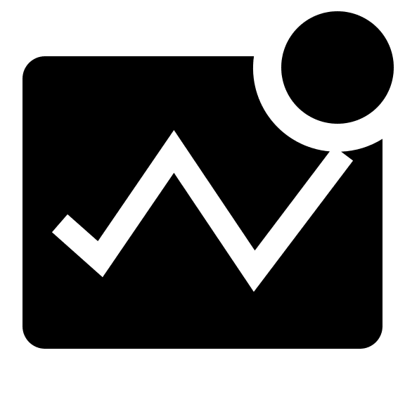 Analytics Solid Badged (Clarity) Free Open-Source SVG Icon (Clarity)