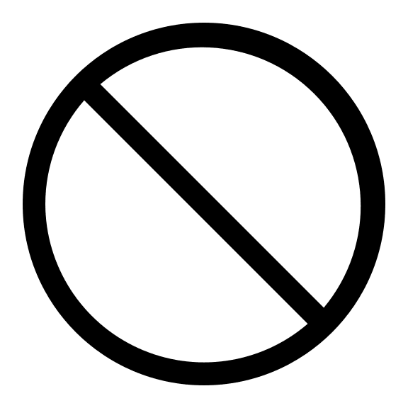 Ban Symbol (Line) Free Open-Source SVG Icon (Clarity)