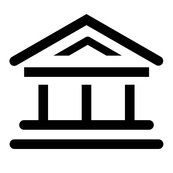 Bank Building (Line) Free Open-Source SVG Icon (Clarity)