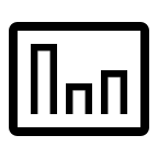 Line Bar Chart (Clarity) Free Open-Source SVG Icon