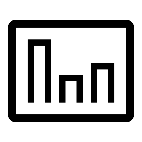 Line Bar Chart (Clarity) Free Open-Source SVG Icon (Clarity)