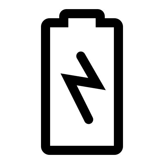 Battery Level Indicator (Line) Free Open-Source SVG Icon (Clarity)