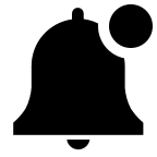 Solid Bell with Badge (Clarity) Free Open-Source SVG Icon