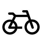 Bicycle (Line) Free Open-Source SVG Icon