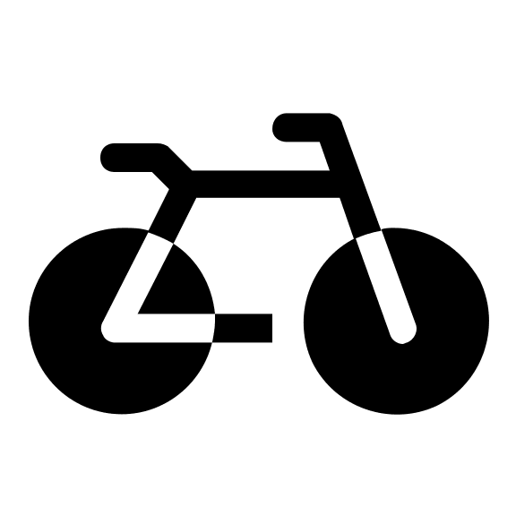 Solid Bicycle Design (Clarity) Free Open-Source SVG Icon (Clarity)