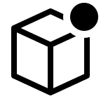 Badged Block Element (Outline) Free Open-Source SVG Icon