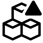 Alerted Blocks Group (Outline) Free Open-Source SVG Icon