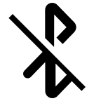 Bluetooth Off Status (Solid) Free Open-Source SVG Icon