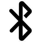 Bluetooth Technology Symbol (Solid) Free Open-Source SVG Icon