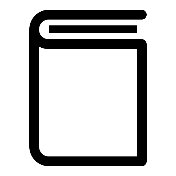 Book Outline (Clarity) Free Open-Source SVG Icon (Clarity)