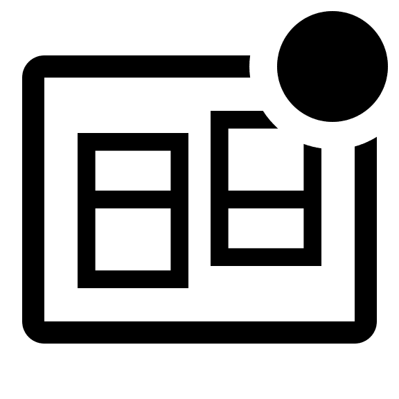 Box Plot with Badge (Outline) Free Open-Source SVG Icon (Clarity)