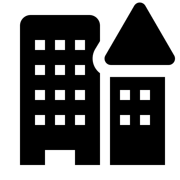 Alerted Solid Building Free Open-Source SVG Icon (Clarity)