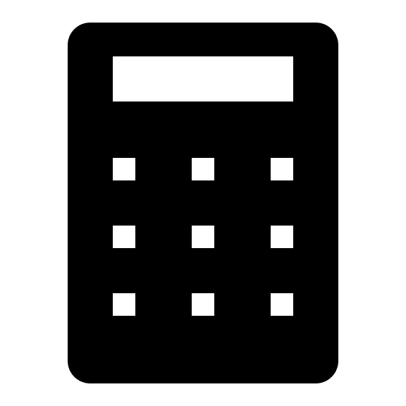 Solid Calculator (Clarity) Free Open-Source SVG Icon (Clarity)